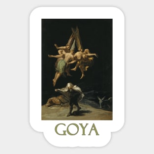 Witches in Flight (1798) by Francisco Goya Sticker